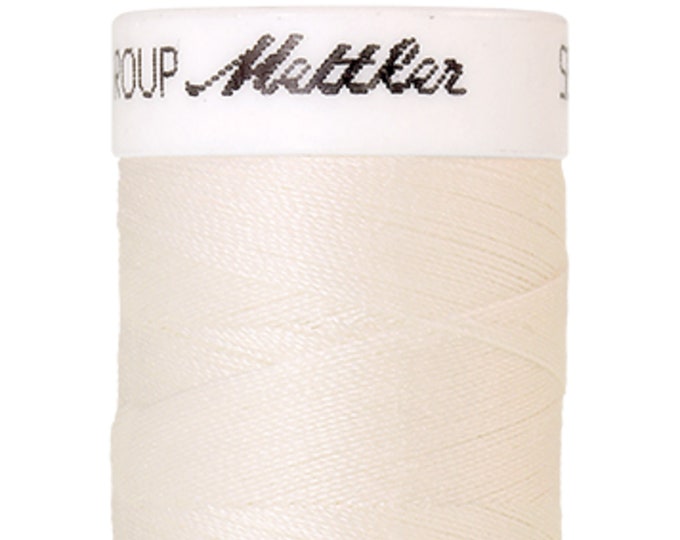 Seralon 200m col. 1000 (Eggshell) Nähgarn von Amann Mettler - Hochwertiges Nähgarn für Näharbeiten - 200 Meter auf der Rolle – Farbe Eggshel