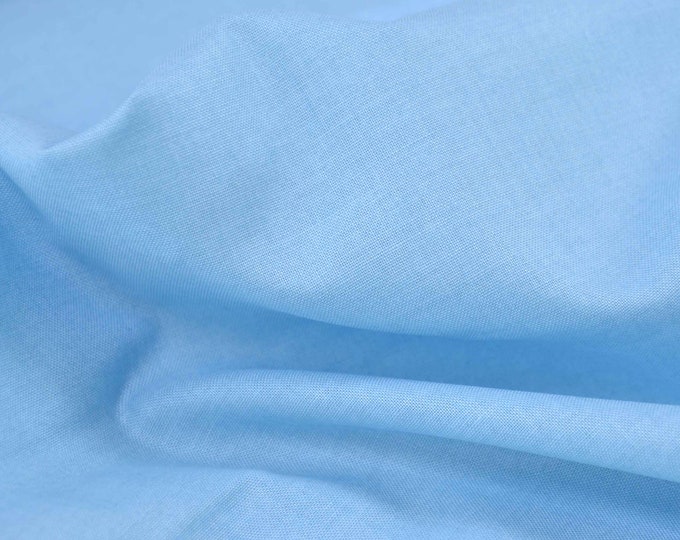 Baumwollstoff Linen Texture Patchworkstoff Leinen Optik Sapphire hellblau