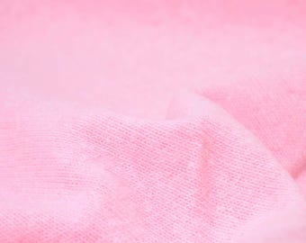 Gillo pink light knitted fabric made of cotton by Hilco - 175 cm wide - solid color knit fabric