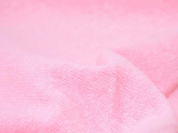 Strickstoff Gillo rosa, hell aus Baumwolle von Hilco - 175cm breit - Stoff strick, UNI