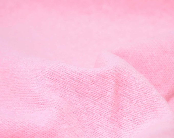 Gillo pink light knitted fabric made of cotton by Hilco - 175 cm wide - solid color knit fabric