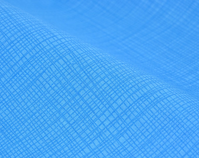 Baumwollstoff Linea, meliert, blau, Linien von Makower, Patchwork - 110cm breit - Stoff glatt, gemustert