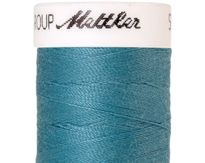 Seralon 200 m col. 722 (Glacier Blue) sewing thread by Amann Mettler - High-quality sewing thread for sewing projects - 200 meters on the roll - Color Glac