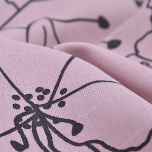 Muslin with flowers by Fibre Mood - 145 cm wide - fabric patterned patterned