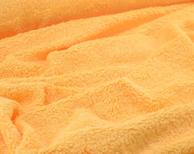 Terry cloth fluffy in yellow