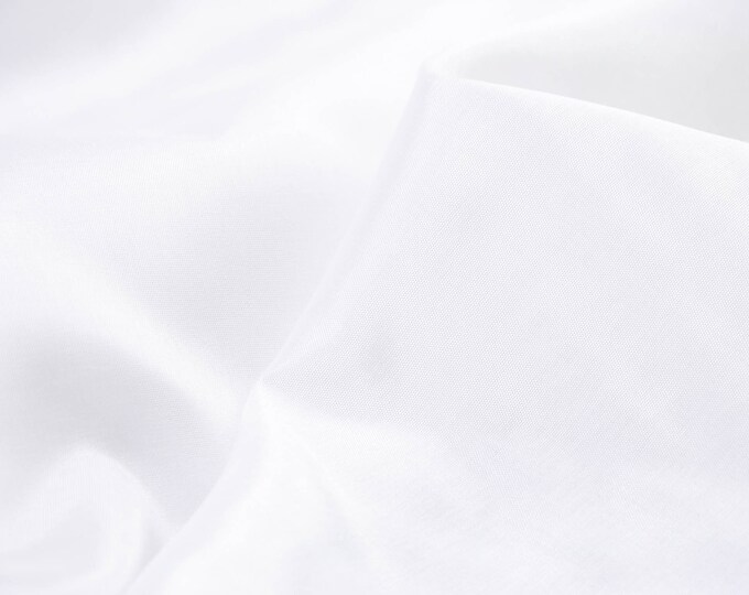 Evening wear lining taffeta "Venezia" plain white - 140 cm wide - fabric smooth UNI