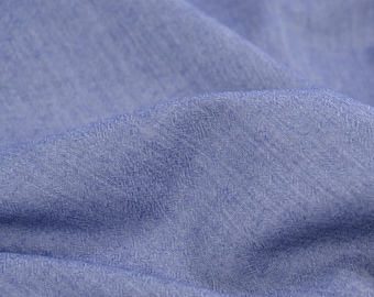 Voile, Baumwolle, blau, Meterware