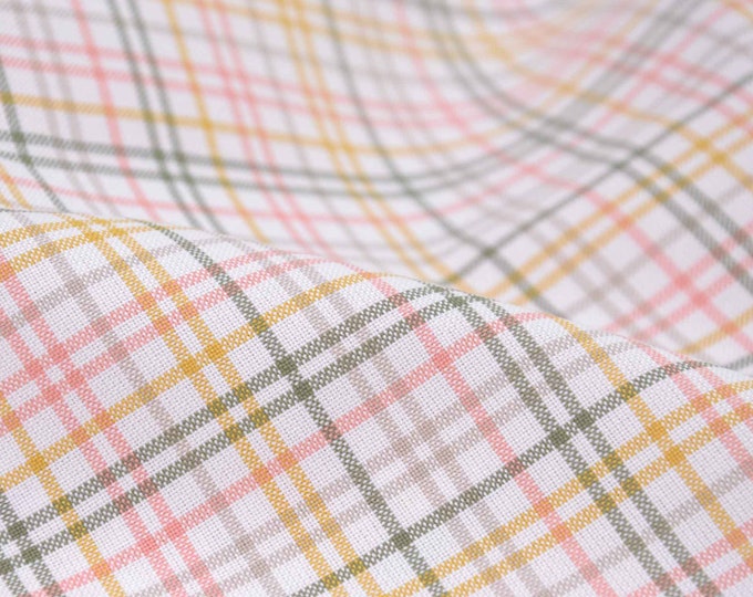 Baumwollstoff Webstoff Texel, Karo, gelb, grün von Westfalenstoffe - 150cm breit - Stoff glatt, Karos