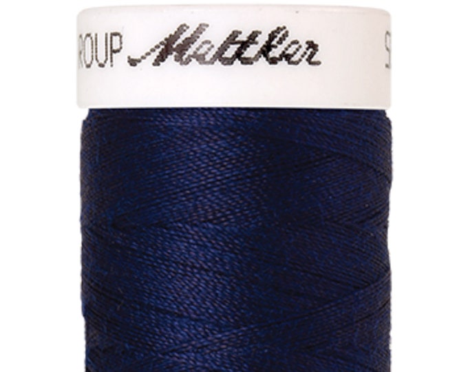 Seralon 200 m col. 1305 (Delft) sewing thread by Amann Mettler - High-quality sewing thread for sewing work - 200 meters on the roll - Color Delft - Sewing