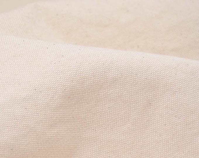 Canvas Heavy Washed by mind the Maker, solid cream white - 145 cm wide - matte fabric, solid color