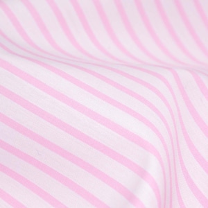 Cotton fabric stripes, pink, white, patchwork fabric - 150 cm wide - patterned fabric, stripes