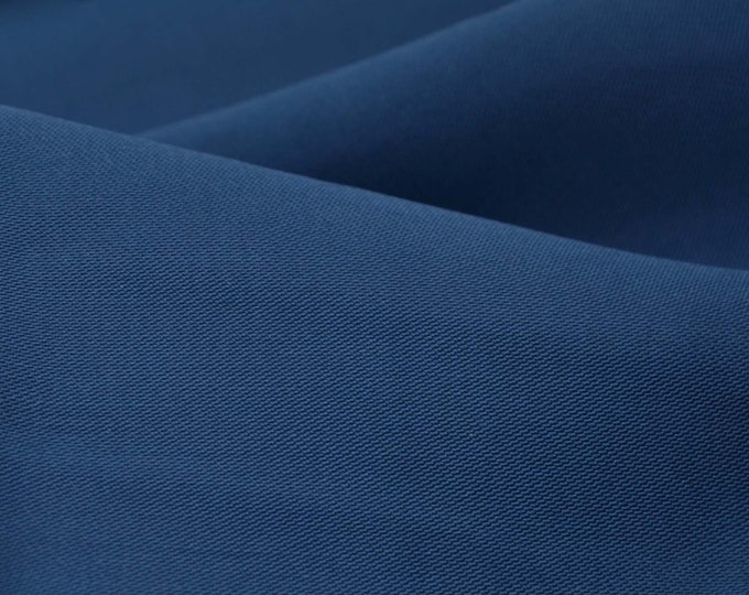Blouse fabric Fibre Mood 28 Dallas, viscose, Tencel dark blue - 145 cm wide - fabric slightly shiny, UNI
