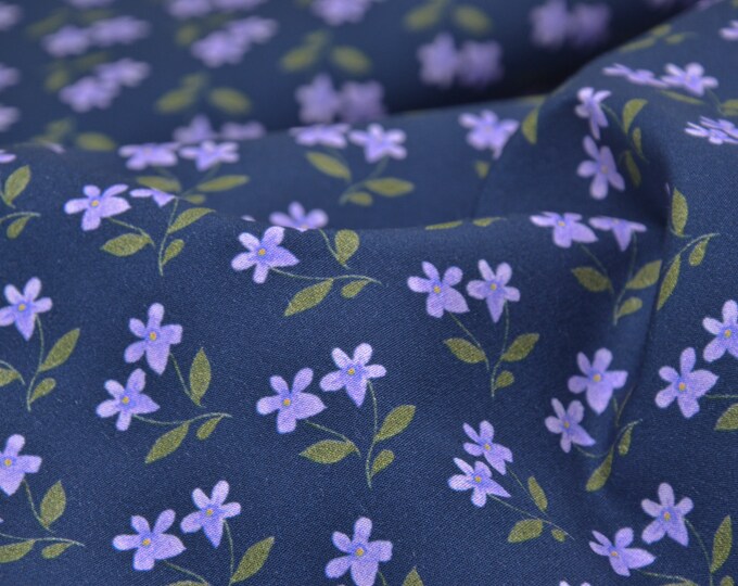 Baumwollstoff Webware Ostern, Blumen Emilie von Hilco - 150cm breit - Stoff matt, gemustert