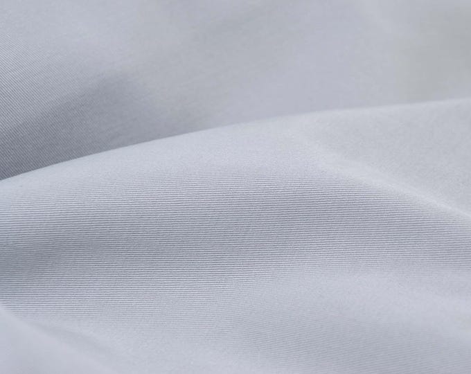 Tencel stretch trouser fabric in solid grey from Hilco - 145 cm wide - fabric with a slight sheen, solid color