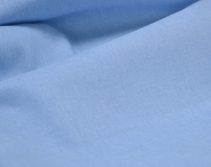 NEW! Blouse fabric cotton jeans thin plain