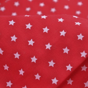 Cotton fabric printed fabric stars by Westfalenstoffe red - 150 cm wide - patterned fabric