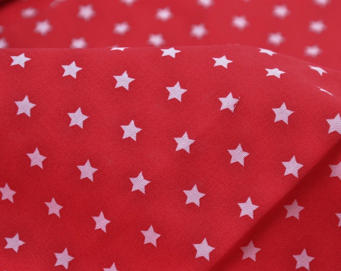 Cotton fabric printed fabric stars by Westfalenstoffe red - 150 cm wide - patterned fabric