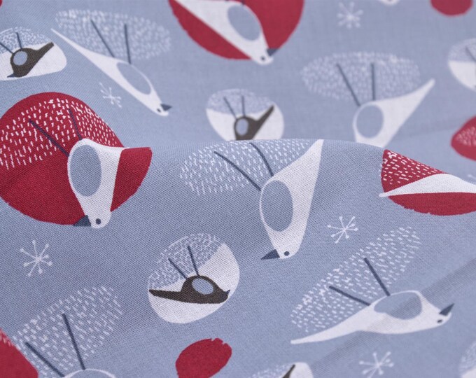 Baumwollstoff Digitaldruckstoff Kitzbühel mit Vögeln von Westfalenstoffe - 150cm breit - Stoff gemustert