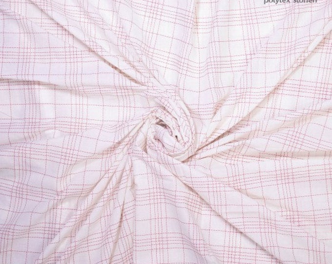 Check, Diamond, Red, Cotton, Batiste, Fiber Mood