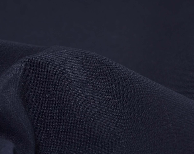 Hosenstoff aus Viskose mit Stretch, meliert in schwarz - 145cm breit - Stoff meliert, UNI