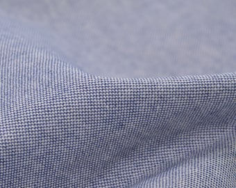 Recycled canvas, solid color, melange, blue, cotton by Katia Fabrics - 140 cm wide - smooth melange fabric