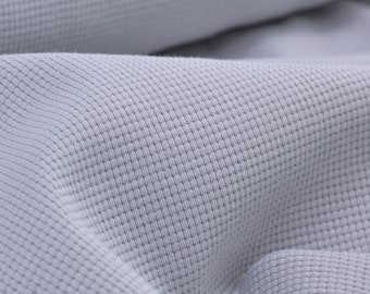 Jersey waffle knit "Clarissa" by Swafing made of 100% cotton - 150 cm wide - fabric smooth UNI