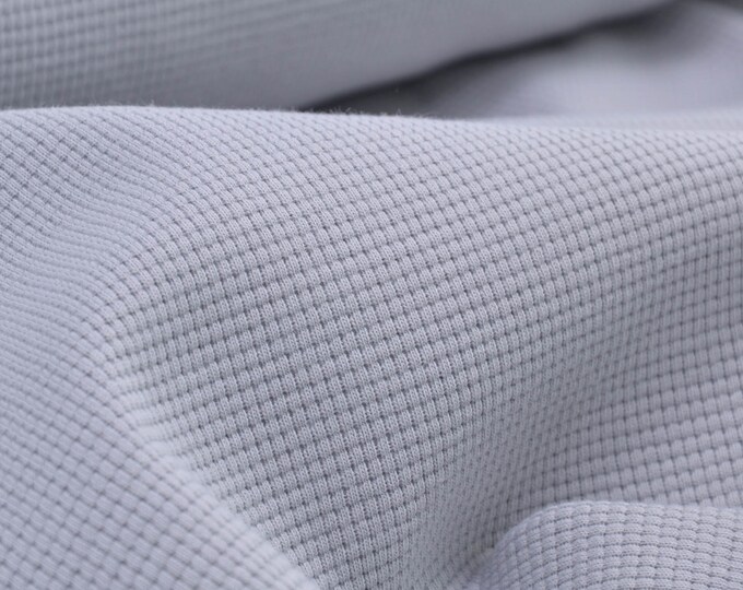 Jersey waffle knit "Clarissa" by Swafing made of 100% cotton - 150 cm wide - fabric smooth UNI