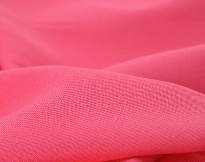 Solid-color blouse fabric in pink viscose from Katia Fabrics - 140 cm wide - smooth fabric, solid color