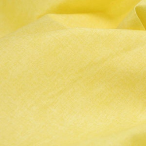 Cotton fabric Linen Texture patchwork fabric linen look primrose yellow