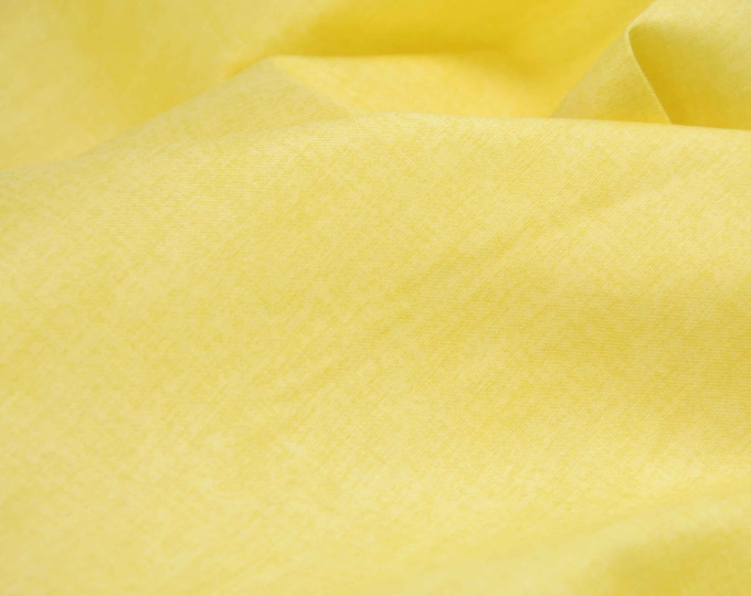 Baumwollstoff Linen Texture Patchworkstoff Leinen Optik primrose gelb