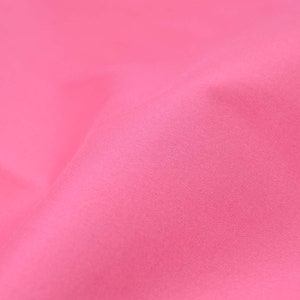 Blouse fabric poplin made of cotton with stretch in pink, pink - 155 cm wide - fabric smooth, UNI
