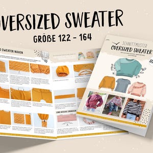 Oversized Sweater Kids, Lybstes, paper pattern