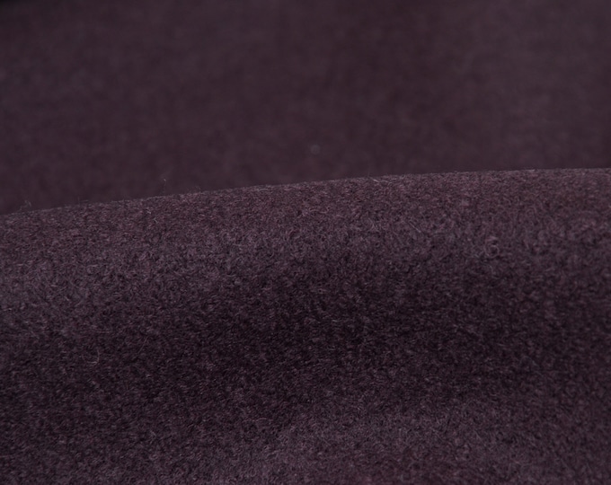 Mantelstoff Walk Schurwolle, Wolle, uni dunkelrot, rot, bordeaux - 135cm breit - Stoff matt, UNI