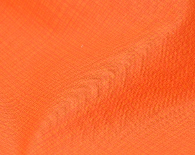 Baumwollstoff Linea, meliert, orange, Linien von Makower, Patchwork - 110cm breit - Stoff glatt, gemustert