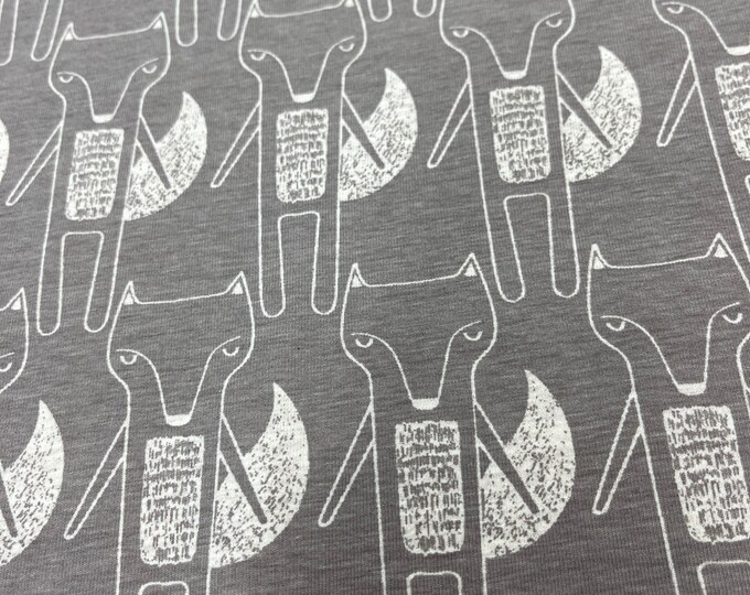 Jersey, Fuchs, Baumwolle, beige