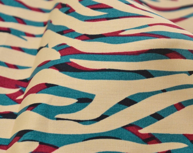 Cotton blouse fabric from Fibre Mood, Zebra
