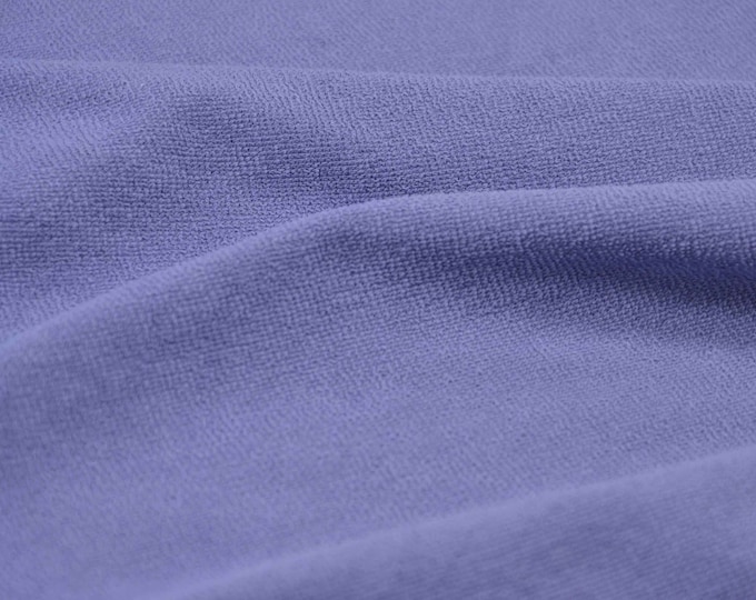 Terry cloth in denim blue made of cotton