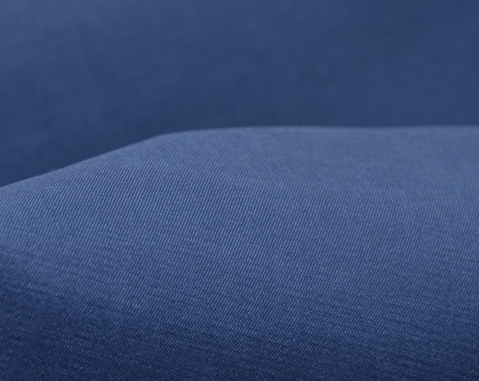 Hosenstoff aus Tencel mit Stretch in uni blau von Hilco Fashion Trends - 145cm breit - Stoff glatt, UNI