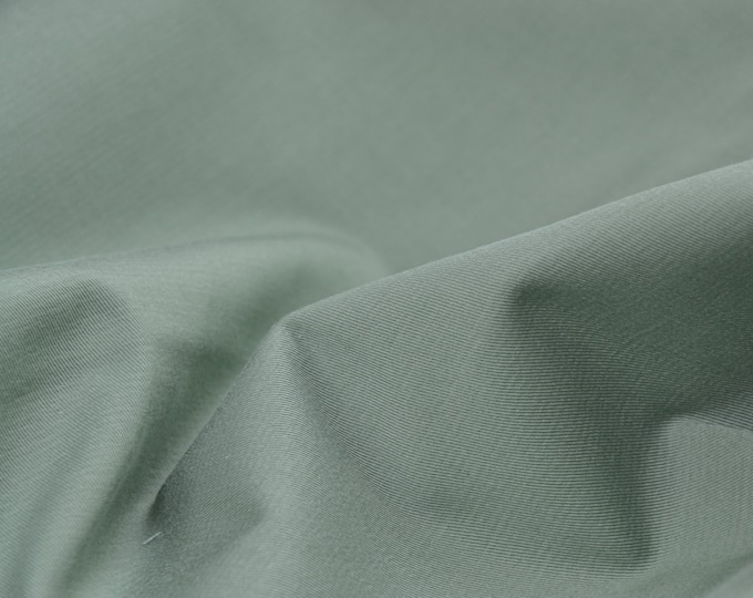 Hosenstoff aus Tencel mit Stretch in uni grün von Hilco Fashion Trends - 145cm breit - Stoff glatt, UNI