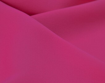 Evening dress crepe georgette made of polyester in purple - 150 cm wide - smooth fabric, solid color