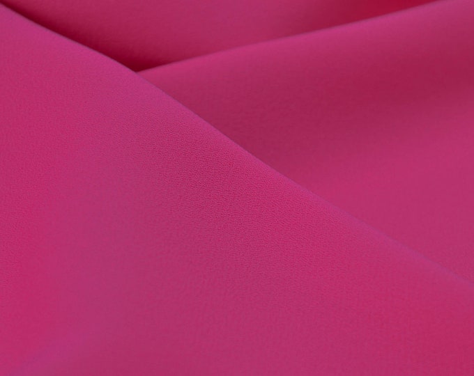 Evening wear crêpe georgette made of polyester in purple - 150 cm wide - fabric smooth UNI