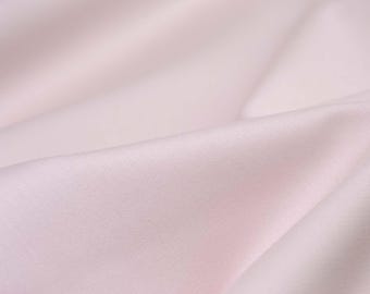 Cotton satin trouser fabric with stretch in solid pink, dusty rose - cm wide - fabric slightly glossy, solid color