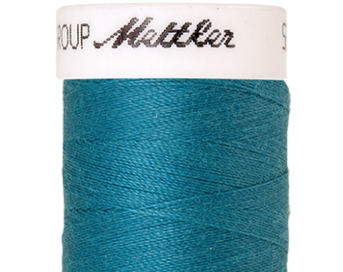 Seralon 200 m col. 1394 (Caribbean Blue) sewing thread by Amann Mettler - High-quality sewing thread for sewing projects - 200 meters on the reel - Color C