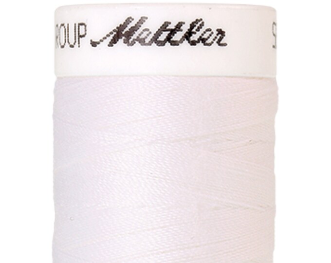 Seralon 200m col. 2000 (White) Nähgarn von Amann Mettler - Hochwertiges Nähgarn für Näharbeiten - 200 Meter auf der Rolle – Farbe White - Nä