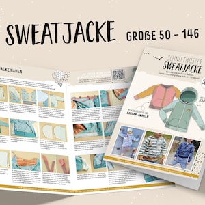 Sweat jacket (size 50 - 146) paper pattern Lybstes