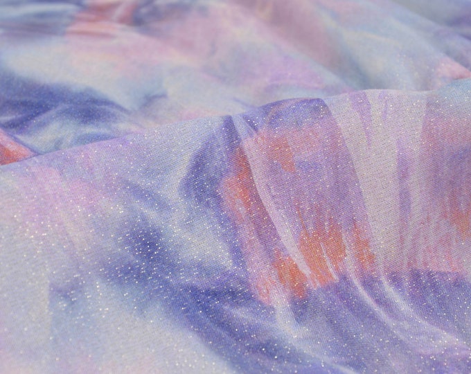 Yoko glitter batik pattern blouse fabric by Hilco - 135 cm wide - patterned fabric