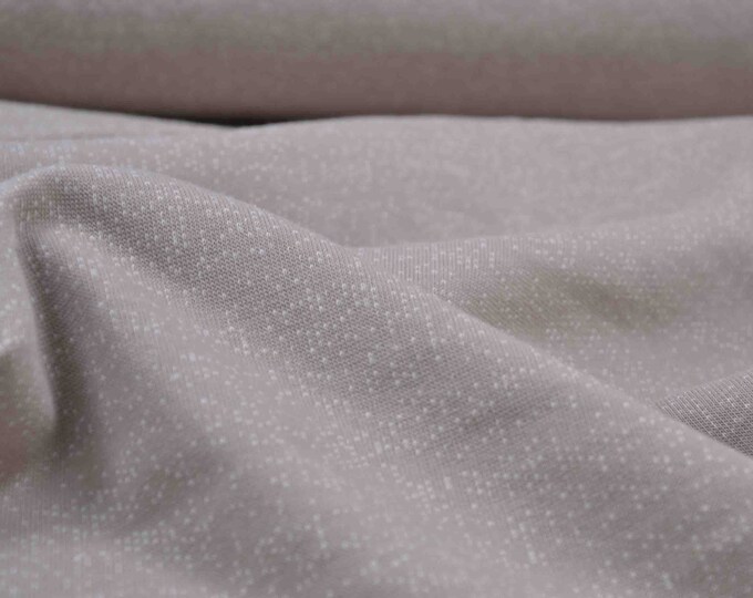 NEU! Sweat-Jersey, Sommersweat, beige, weiß, Westfalenstoffe