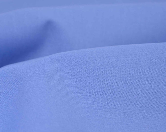 Baumwollstoff Druckstoff uni blau, jeansblau von Westfalenstoffe - 150cm breit - Stoff glatt, UNI