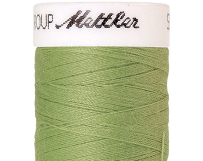 Seralon 200 m col. 1098 (Kiwi) sewing thread by Amann Mettler - High-quality sewing thread for sewing projects - 200 meters on the roll - Color Kiwi - Sewing