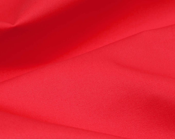 Blusenstoff Fibre Mood 28 Ramona, Denim Look Baumwolle rot - 145cm breit - Stoff leicht glänzend, UNI